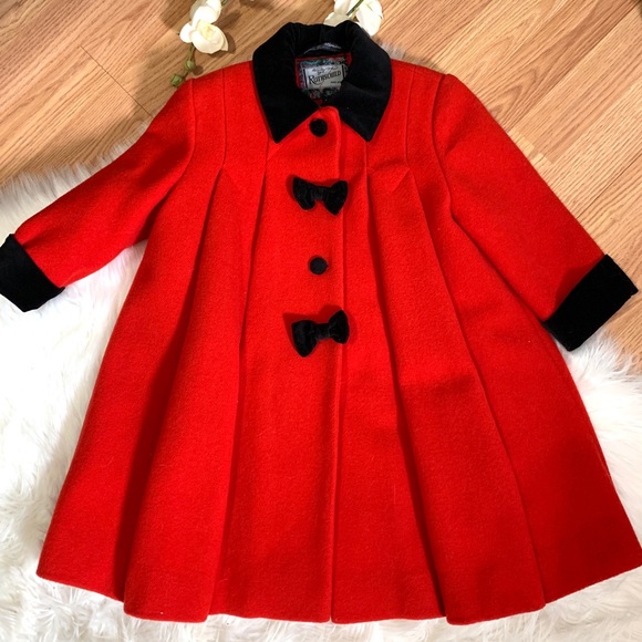 Rothschild Other - 🎉HP🎉❤️Rothschild. Long Swing Red Wool Coat 3T